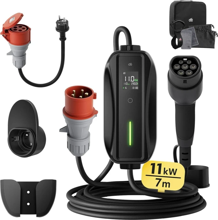dé Typ 2 Ladekabel CEE 11kW T1, 7m Ladekabel