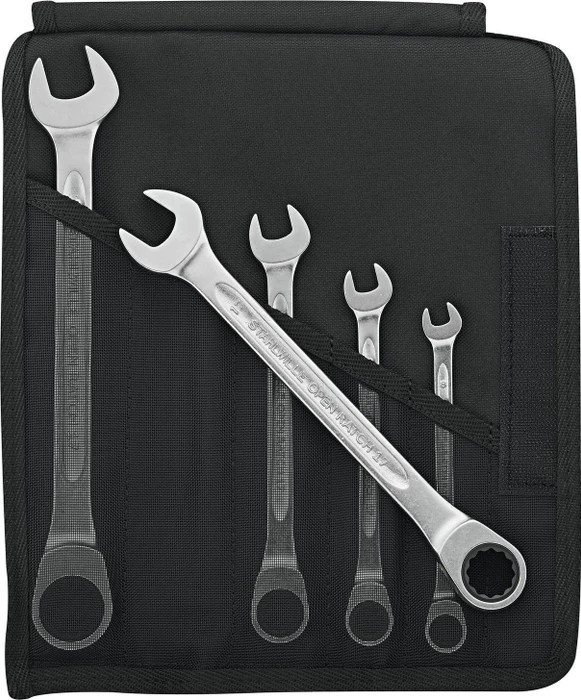 Stahlwille OPEN-RATCH 17F/5 Schraubenschlüsselsatz inkl. Tasche, 5-tlg.