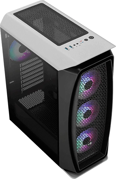 AeroCool Aero One Frost, weiß, Glasfenster