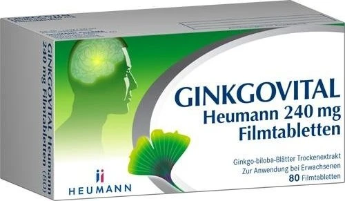 Ginkgovital 240mg Heumann Filmtabletten, 80 Stück