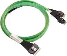 Supermicro Slimline SAS x8 SFF-8654 auf 2x miniSAS HD SFF-8643, 0.7m
