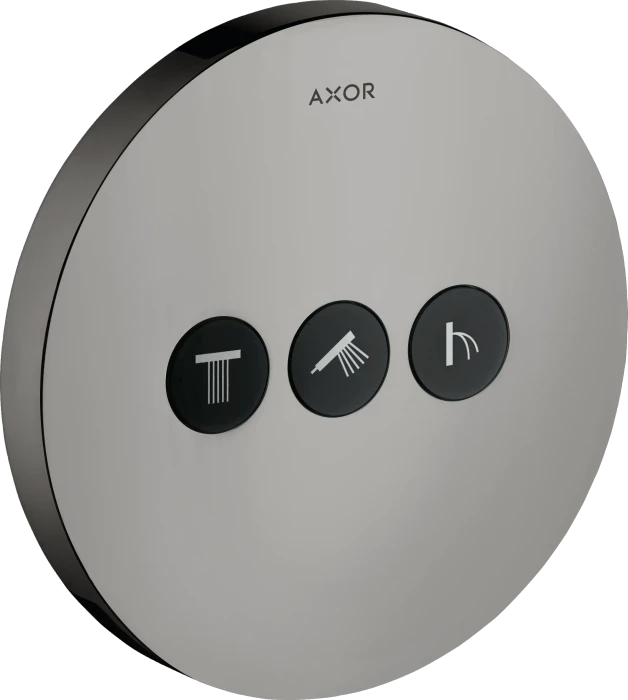 Hansgrohe AXOR ShowerSelect Ventil Unterputz rund für 3 Verbraucher polished black chrome