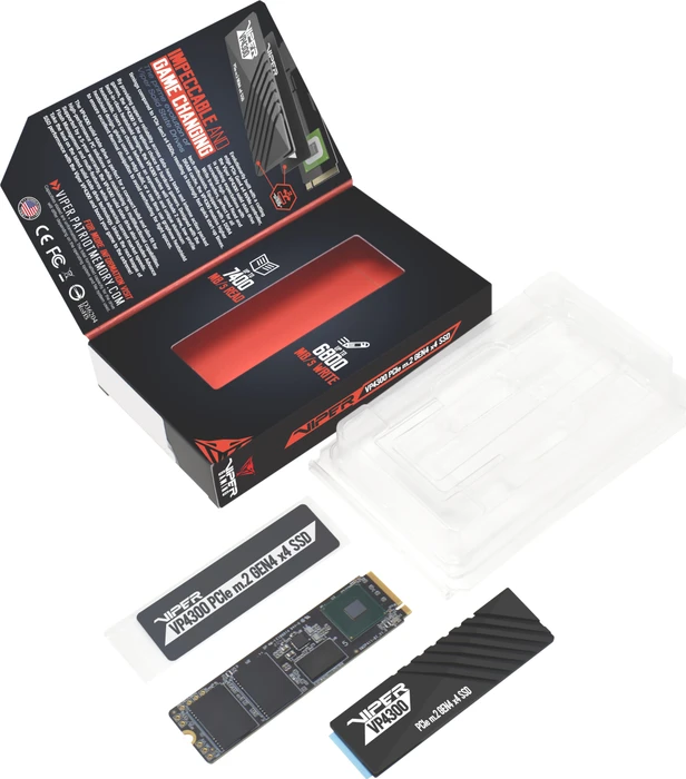 Patriot Viper VP4300 2TB, M.2 2280 / M-Key / PCIe 4.0 x4, Kühlkörper