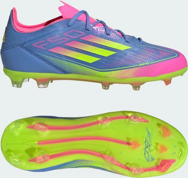 adidas F50 Elite FG blue fusion/lucid lemon/lucid pink (Junior)