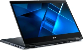 Acer NX.B7ZEG.004<br>Acer TravelMate P4 Spin 14 TMP414RN-54-TCO - Flip-Design - Intel Core Ultra 7 155U / 1.7 GHz - Win 11 Pro - Intel Graphics - 16 GB RAM - 512 GB SSD NVMe - 35.6 cm (14") IPS Touchscreen 1920 x 1200 - Wi-Fi 6E, Bluetooth - 4G LTE - Slate Blue - kbd: Deutsch