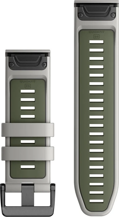 Garmin Ersatzarmband QuickFit 26 Silikon fog grey/moss