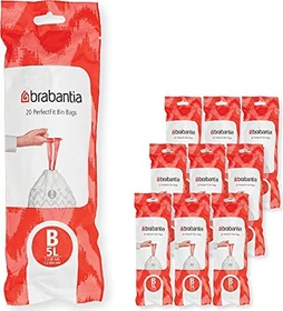 Brabantia PerfectFit Müllbeutel Typ B 5-7l, 200 Stück