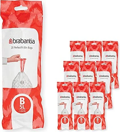 Brabantia PerfectFit Müllbeutel Typ B 5-7l, 200 Stück