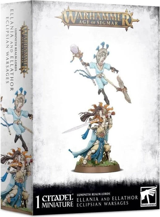 Games Workshop Warhammer Age of Sigmar - Lumineth Realm-Lords - Ellania und Ellathor, Eclipsian Warsages