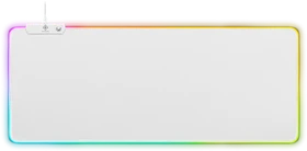 Deltaco Extra Wide RGB Gaming Mousepad, 900x360mm, weiß