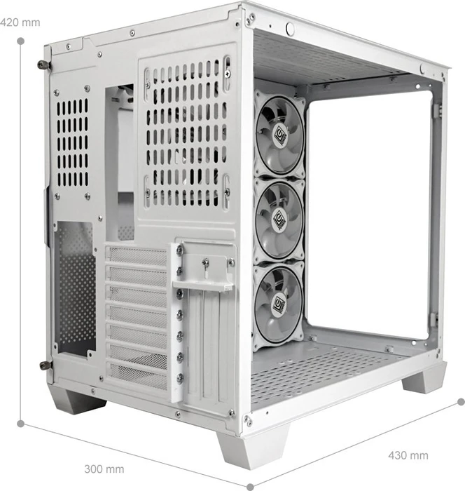 LC-Power Gaming 807W Stormwatch_X, weiß, Glasfenster