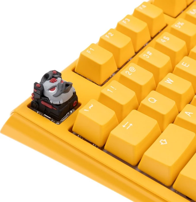 Ducky x Hot Keys Project Ducky League Keycap Dark Edition - The Bulk, Kunstharz (Resin), rot/grau/schwarz, 1 Taste
