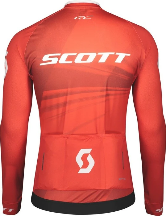 Scott RC Pro Trikot langarm fiery red/white (Herren)