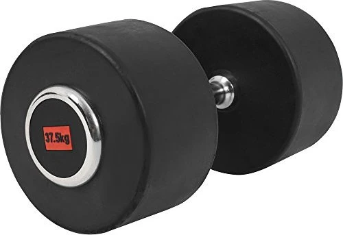 Gorilla Sports Profi Gummi Kurzhantel 37.5kg