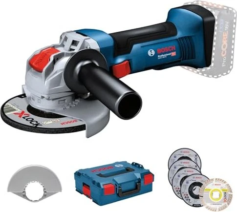 Bosch Professional GWX 18V-8 Akku-Winkelschleifer solo inkl. L-Boxx + Zubehör