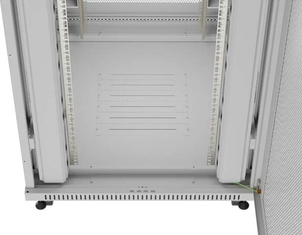 Lanberg 19" Rackschrank 47HE, freistehend, V2, Gitternetztür, IP20, RAL 7035, 1000mm tief