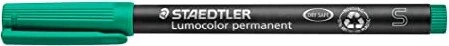 Staedtler Lumocolor 313 permanent grün, 10er-Pack