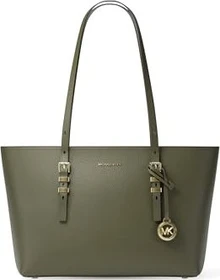 Michael Kors Quinn Medium aus gekrispeltem Leder Shopper ivy