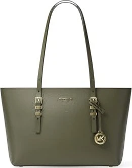Michael Kors Quinn Medium aus gekrispeltem Leder Shopper ivy