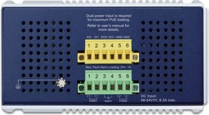 Planet IGS-6325 Industrial Railmount 2.5G Managed Switch, 4x RJ-45, 2x SFP+, 240W PoE++