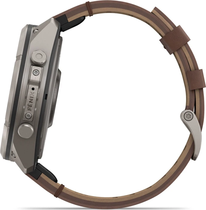 Garmin Fenix 9 Pro inReach 51mm titanium/walnut leather