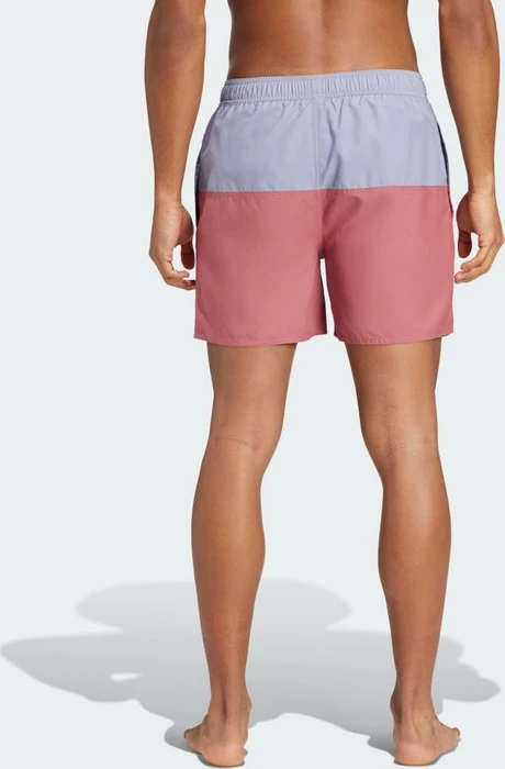 adidas Colorblock CLX Badeshorts silver violet/preloved crimson (Herren)
