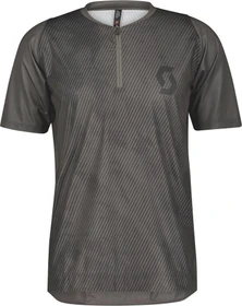 Scott Trail Vertic Zip Trikot kurzarm dark grey/black (Herren)
