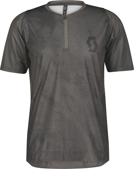 Scott Trail Vertic Zip Trikot kurzarm dark grey/black (Herren)