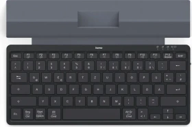 Hama Travel 600 Multi-Device-Tastatur, schwarz, mit integr. Hülle, Bluetooth, DE (00125138)