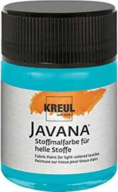 Kreul Javana Stoffmalfarbe für helle Stoffe, türkisblau, 50ml