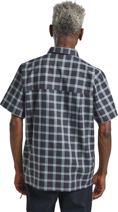 Jack Wolfskin Planalto Hemd kurzarm check dark navy (Herren)