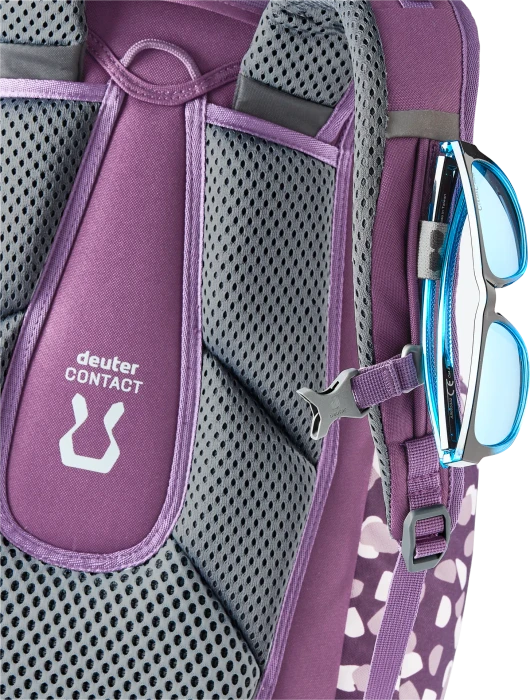 Deuter Scula plum dots Schulrucksack