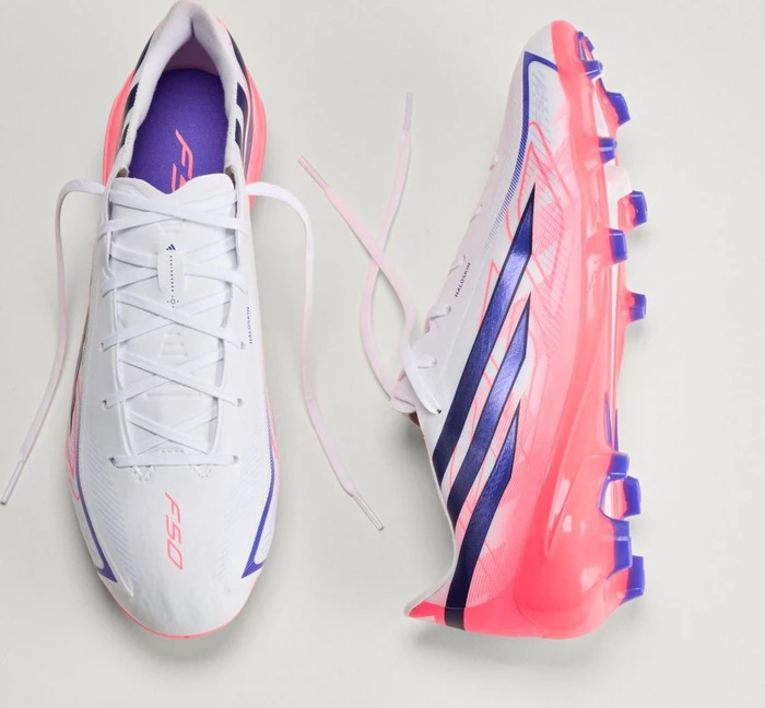 adidas F50 Hyperfast League FG cloud white/solar purple/solar turbo