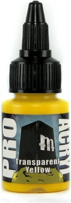 Monument Hobbies Pro Acryl Paints 049 transparent yellow, 22ml