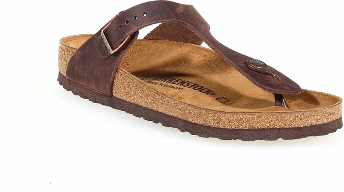Birkenstock Gizeh Nubukleder habana (Damen)