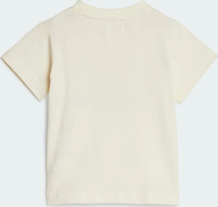 adidas Essentials Organic Cotton T-Shirt and Shorts Set ivory/clear pink (Junior)