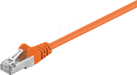 goobay Patchkabel, Cat5e, F/UTP, RJ-45/RJ-45, 0.25m, orange