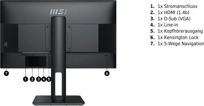 MSI PRO MP251P, 24.5"