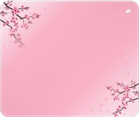 Corsair MM300 Anti-Fray Cloth Gaming Mouse Pad - Medium 360x300mm, Cherry Blossom rosa