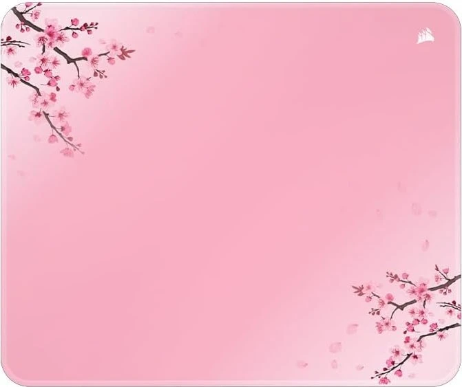 Corsair MM300 Anti-Fray Cloth Gaming Mouse Pad - Medium 360x300mm, Cherry Blossom rosa