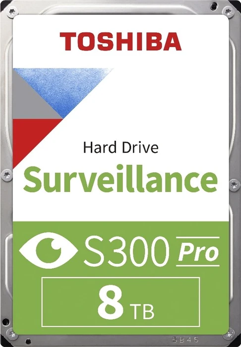 Toshiba S300 Pro Surveillance 8TB, 24/7, 512e / 3.5" / SATA 6Gb/s, bulk