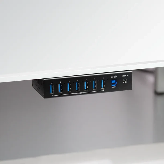 LogiLink Industrial Railmount USB-Hub, 7x USB-A 3.0, USB-B 3.0 [Buchse]