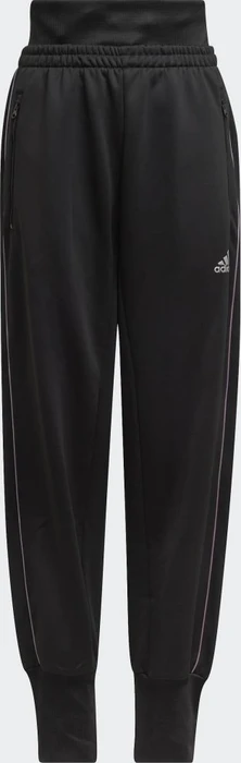 adidas Winter Glam Fleece Loose Trainingshose lang black/matt purple metallic (Junior)