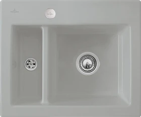Villeroy & Boch Subway 60 XM flat flächenbündig Becken rechts mit Ablauffernbedienung fossil
