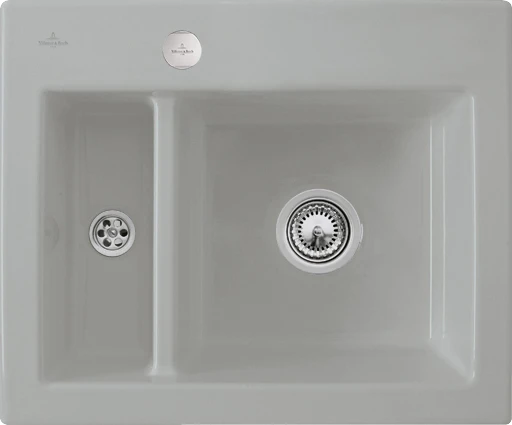 Villeroy & Boch Subway 60 XM flat flächenbündig Becken rechts mit Ablauffernbedienung fossil