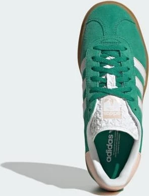 adidas Gazelle Bold bold green/cloud white/gold metallic (Junior)
