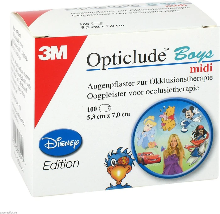 3M Opticlude Disney Boys midi, 100 Stück
