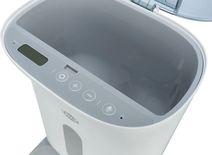 Trixie TX8 2.0 Smart Futterautomat, max. 4 Mahlzeiten pro Tag, Timer, Lautsprecher, 4.5l, weiß