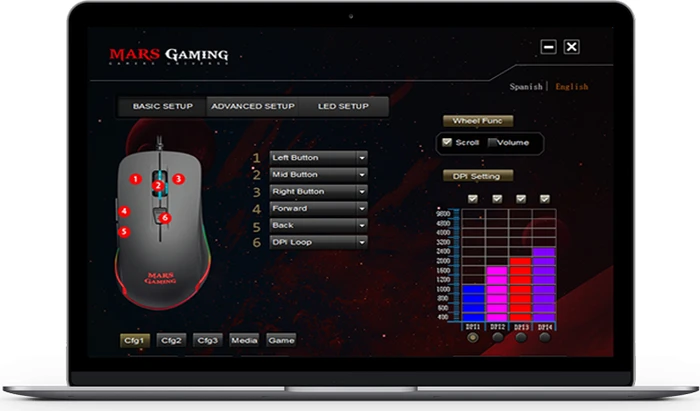 Mars Gaming MM118, USB