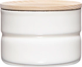 Riess Vorratsdose mit Eschenholzdeckel 270ml white